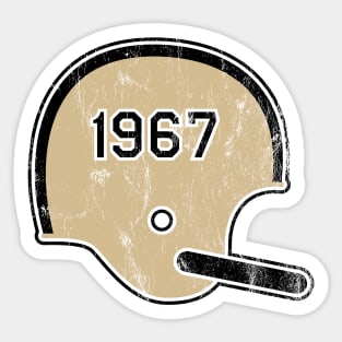 New Orleans Saints Year Founded Vintage Helmet Sticker